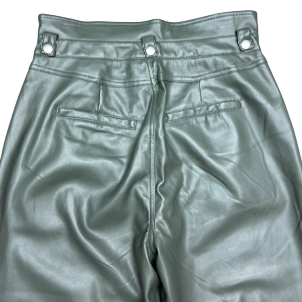 BLANKNYC Green Faux Leather High Waist Tapered Pants Size 30 - Picture 7 of 15